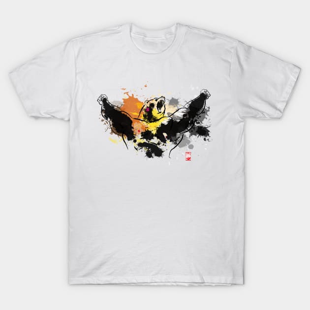 Pride Colors Bear 2018 T-Shirt by JayGeeArt